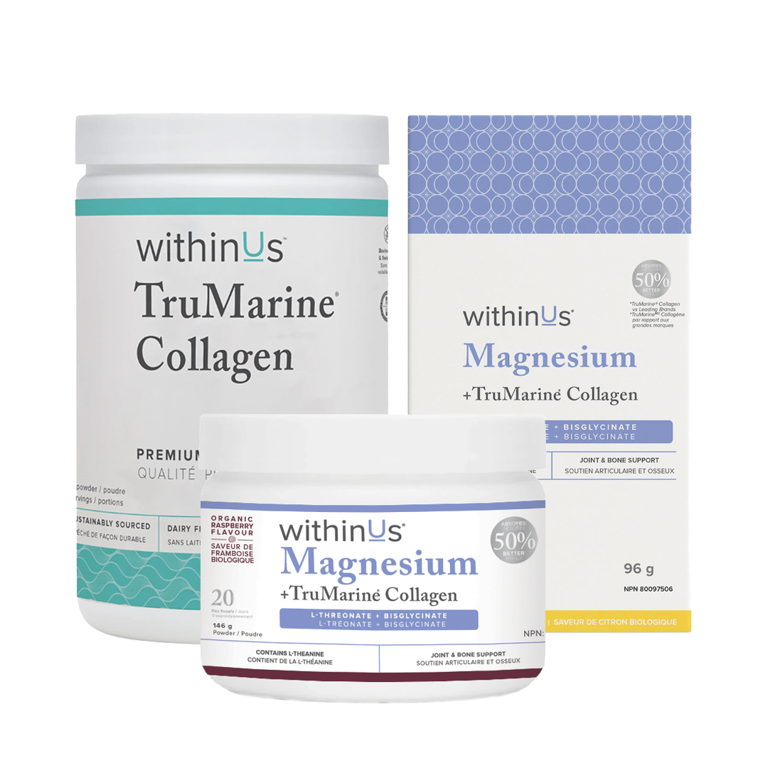 TruMarine® Collagen Jar - 35 Servings + Magnesium L-Threonate Jar + Box