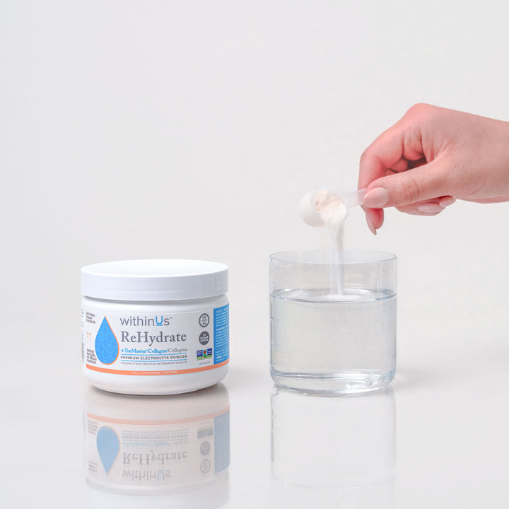 ReHydrate + TruMarine® Collagen Jar - PEACH - 30 Servings