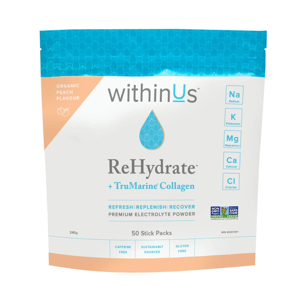 *NEW* ReHydrate + TruMarine® Collagen Stick Packs (50) - PEACH
