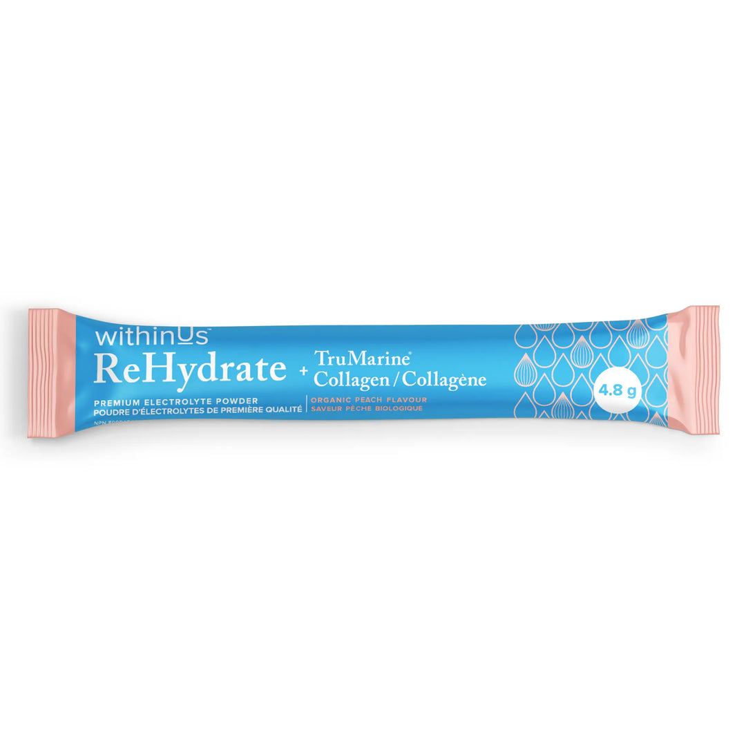 ReHydrate + TruMarine® Collagen PEACH Sample - 1 Stick Pack