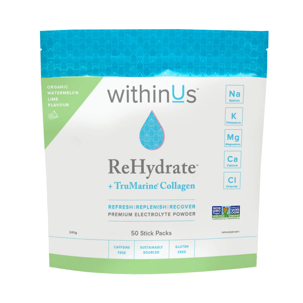 *NEW* ReHydrate + TruMarine® Collagen Stick Packs (50) - WATERMELON LIME