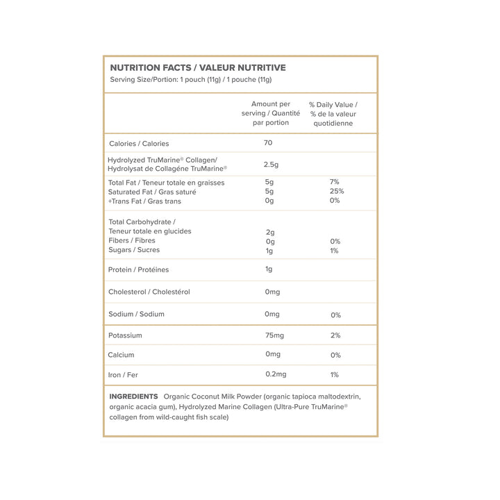 Coconut Creamer + TruMarine® Collagen Sample