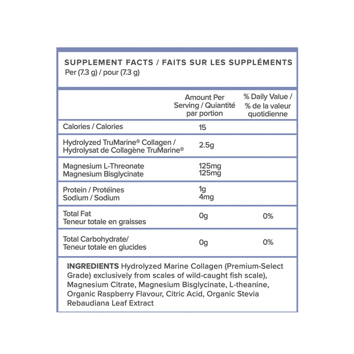 Magnesium L-Threonate + TruMarine® Collagen Box LEMON - 14 Stick Packs