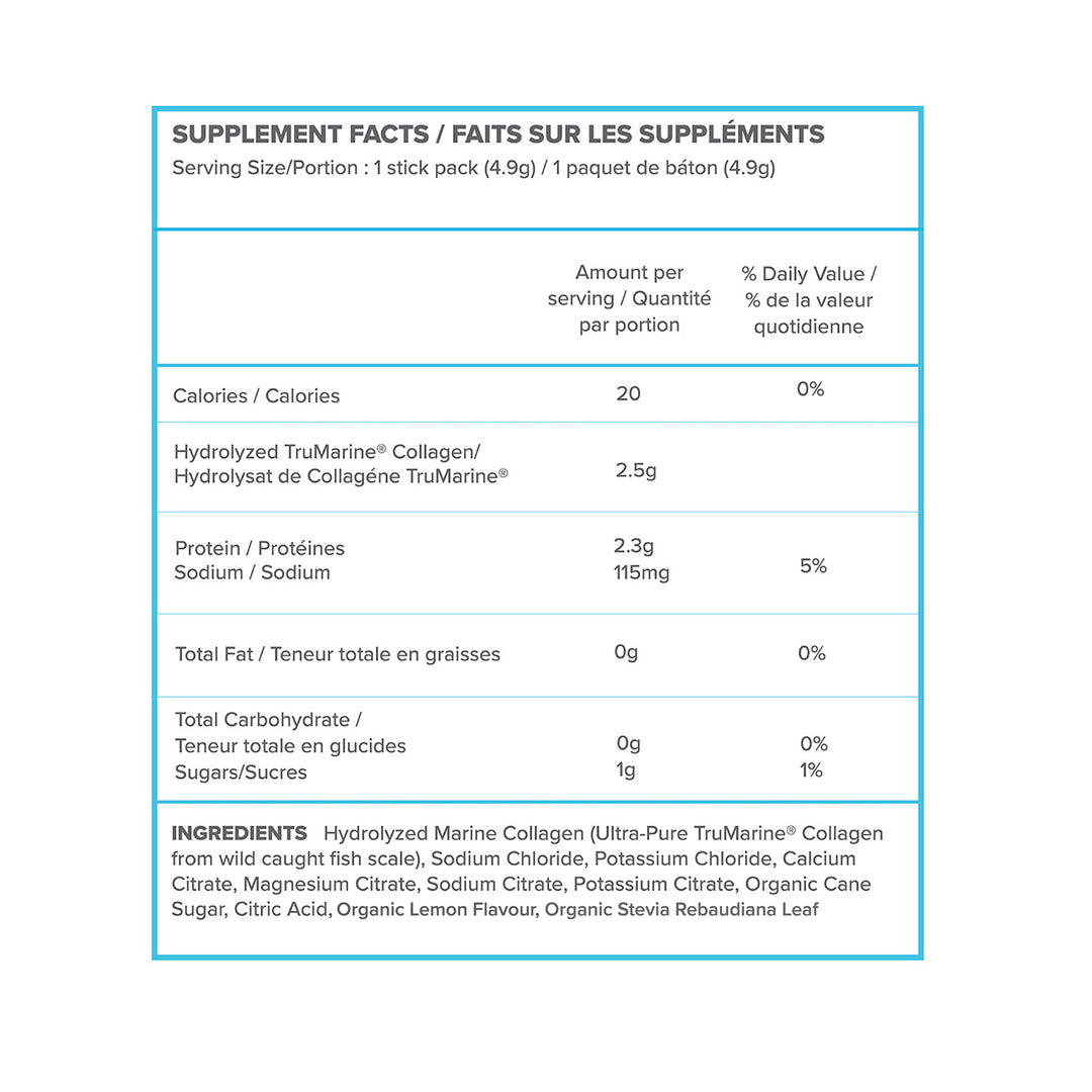 ReHydrate + TruMarine® Collagen LEMON Sample