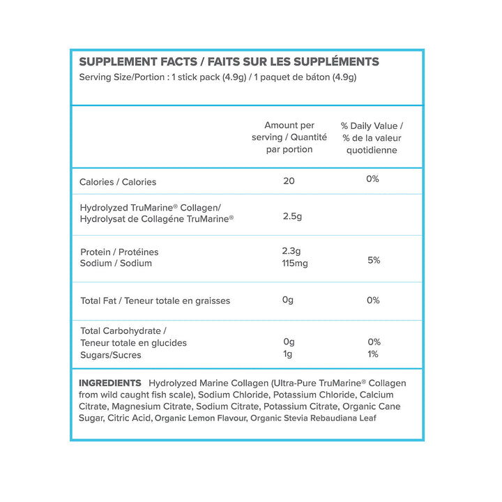 ReHydrate + TruMarine® Collagen LEMON Sample