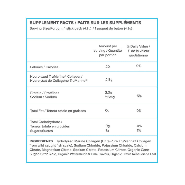 ReHydrate + TruMarine® Collagen WATERMELON LIME Sample