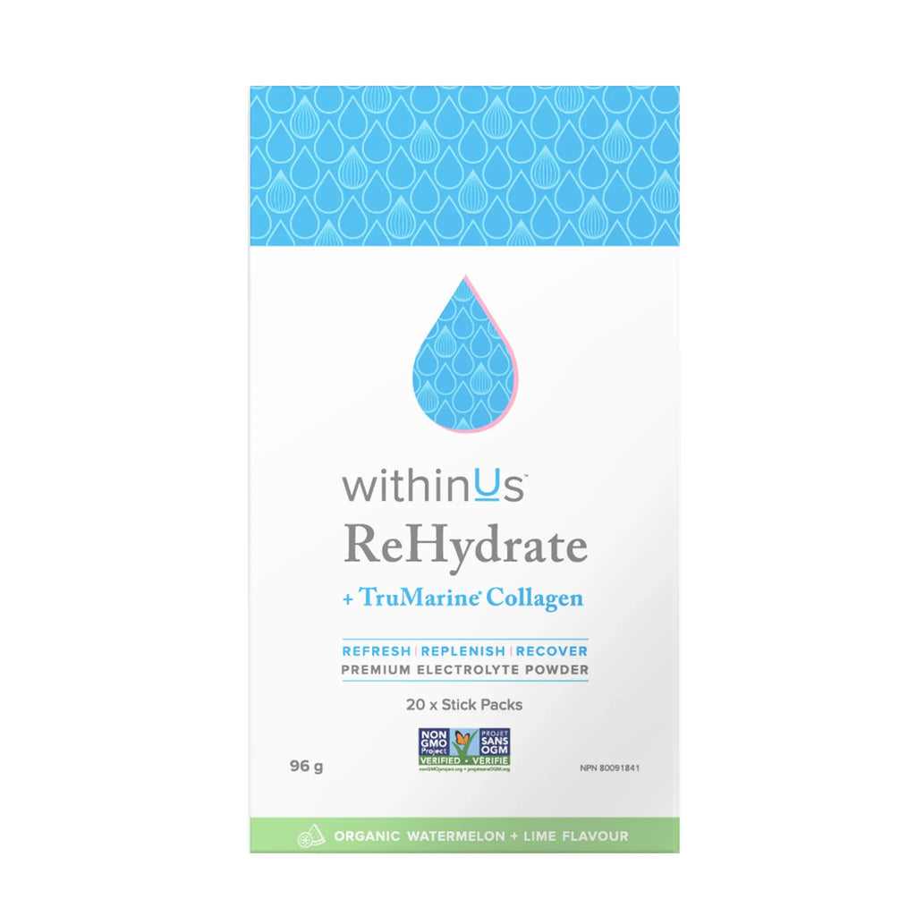 *NEW* ReHydrate™ + TruMarine® Collagen stick packs (20) - WATERMELON LIME