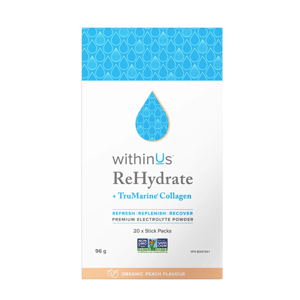 *NEW* ReHydrate™ + TruMarine® Collagen stick packs (20) - PEACH