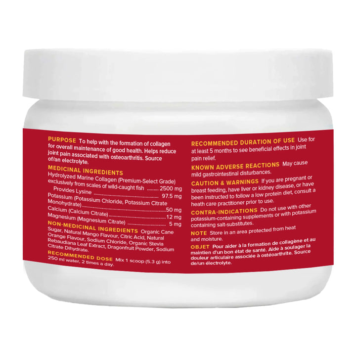 ReHydrate + TruMarine® Collagen Jar DRAGONFRUIT MANGO MANDARIN Duo  - 60 Servings