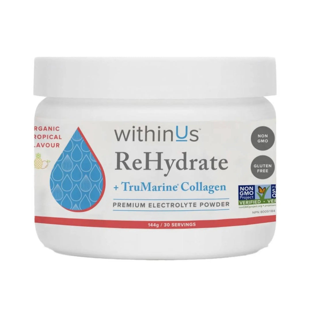 ReHydrate + TruMarine® Collagen Jar TROPICAL - 30 Servings