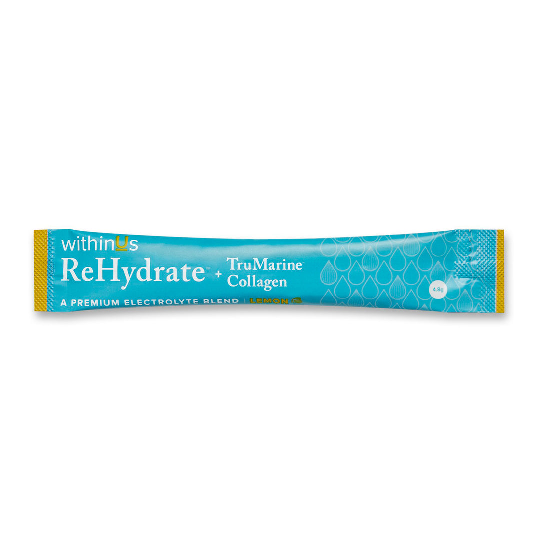 ReHydrate + TruMarine® Collagen LEMON Sample - 1 Stick Pack